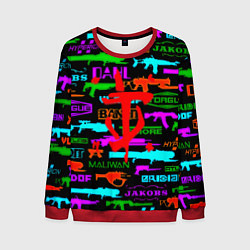 Свитшот мужской Doom шутер паттерн, цвет: 3D-красный