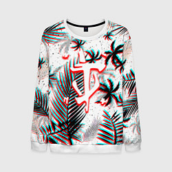 Мужской свитшот Doom тропики глитч
