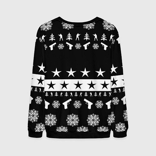 Мужской свитшот Doom x csgo winter / 3D-Черный – фото 2