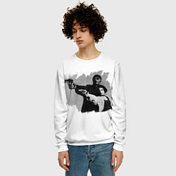 Свитшот мужской Леон рисунок, цвет: 3D-белый — фото 2
