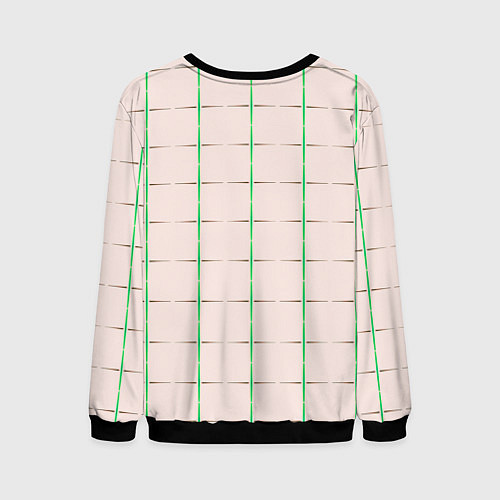 Мужской свитшот Color white stripes / 3D-Черный – фото 2