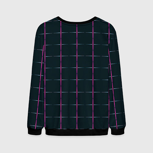 Мужской свитшот Color black stripes / 3D-Черный – фото 2