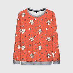Мужской свитшот Овечки в цветочках