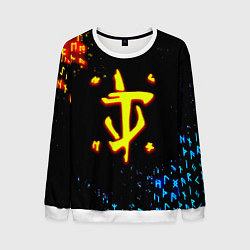 Мужской свитшот Doom огненные символы