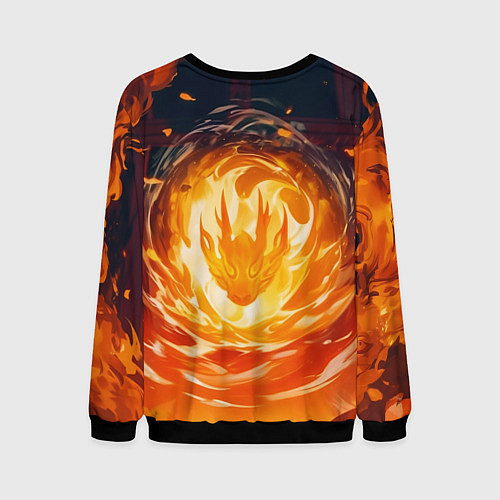 Мужской свитшот Хаято Суо - Ветролом / 3D-Черный – фото 2