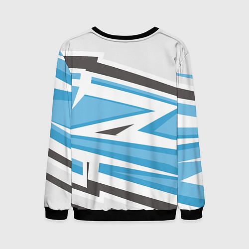 Мужской свитшот Если Саня опоздал значит так надо / 3D-Черный – фото 2