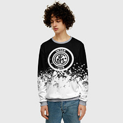 Свитшот мужской Inter краски, цвет: 3D-меланж — фото 2
