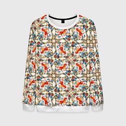 Мужской свитшот Орнамент с лошадью - символом Нового 2026 года