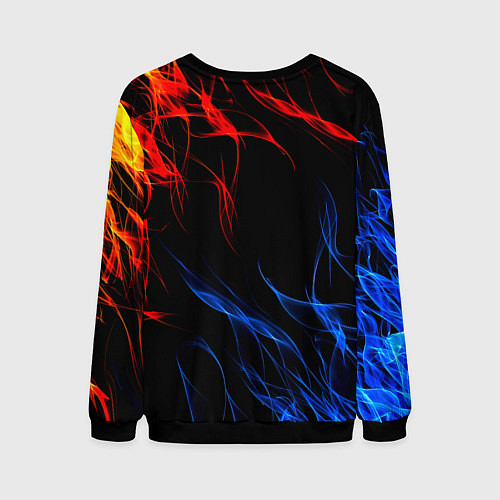 Мужской свитшот Интер битва огней / 3D-Черный – фото 2