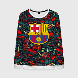 Свитшот мужской Barcelona japan tatoo, цвет: 3D-белый