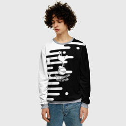 Свитшот мужской Тоттенхэм Хотспур геометрия, цвет: 3D-меланж — фото 2