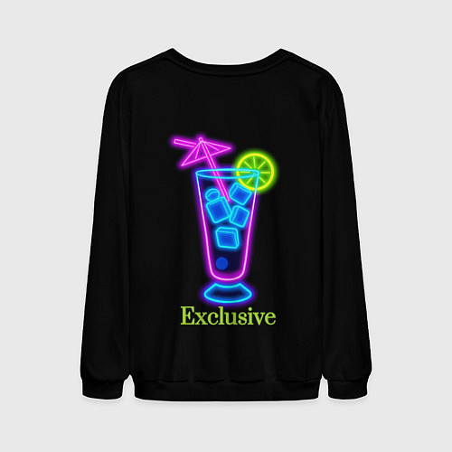 Мужской свитшот Exclusive / 3D-Черный – фото 2