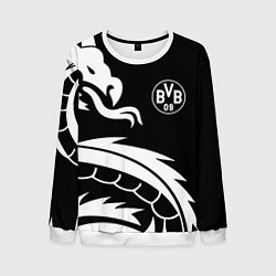 Свитшот мужской Borussia дракон белый, цвет: 3D-белый