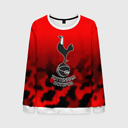 Свитшот мужской Тоттенхэм Хотспур камуфляж красный, цвет: 3D-белый