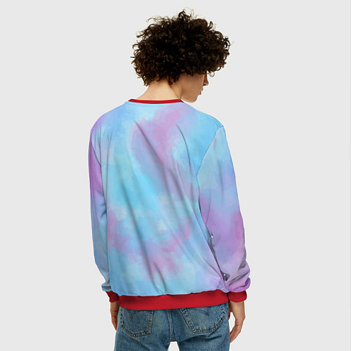 Мужской свитшот Spice girls кошки из 90х / 3D-Красный – фото 4