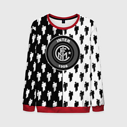 Свитшот мужской Inter паттерн люди спорт, цвет: 3D-красный