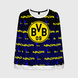 Свитшот мужской Borussia ninja x fortnite, цвет: 3D-белый