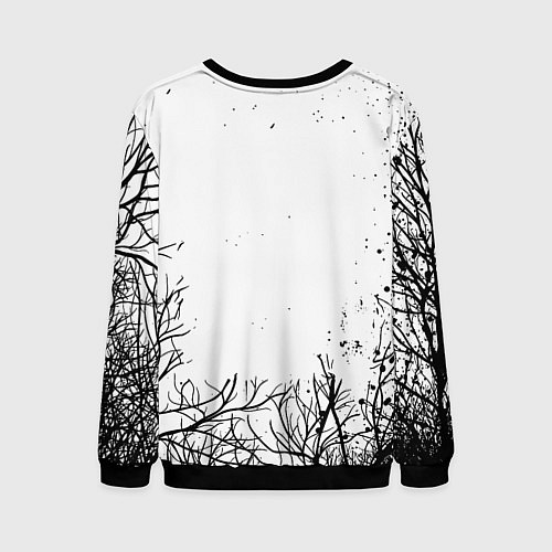 Мужской свитшот Ювентус черные деревья / 3D-Черный – фото 2