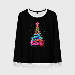 Свитшот мужской Christmas tree gifts, цвет: 3D-белый