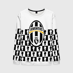 Свитшот мужской Juventus болельщики паттерн, цвет: 3D-белый
