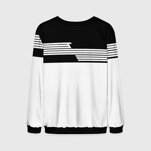 Мужской свитшот Juventus полосы линии / 3D-Черный – фото 2