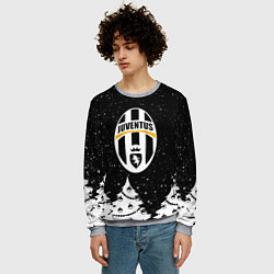 Свитшот мужской Ювентус новый год, цвет: 3D-меланж — фото 2