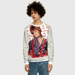 Свитшот мужской David Bowie Rebel Rebel, цвет: 3D-белый — фото 2