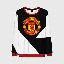 Свитшот мужской Манчестер Юнайтед полосы, цвет: 3D-красный