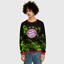 Свитшот мужской Бавария Мюнхен огонь, цвет: 3D-красный — фото 2