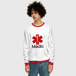 Свитшот мужской Медик, цвет: 3D-красный — фото 2
