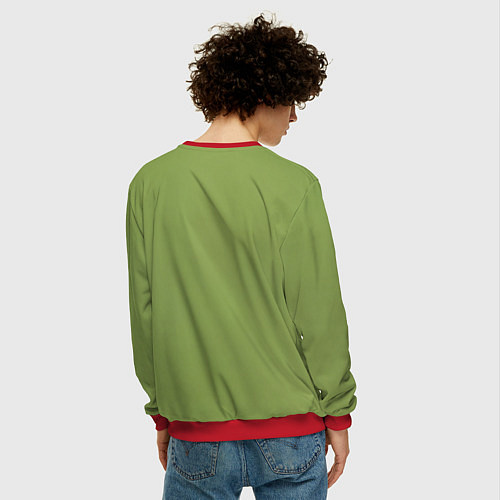 Мужской свитшот Розовые они такие / 3D-Красный – фото 4