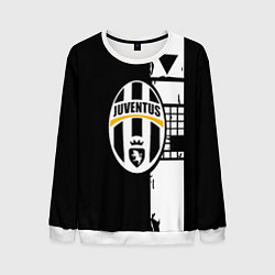 Свитшот мужской Ювентус геометрия белая, цвет: 3D-белый