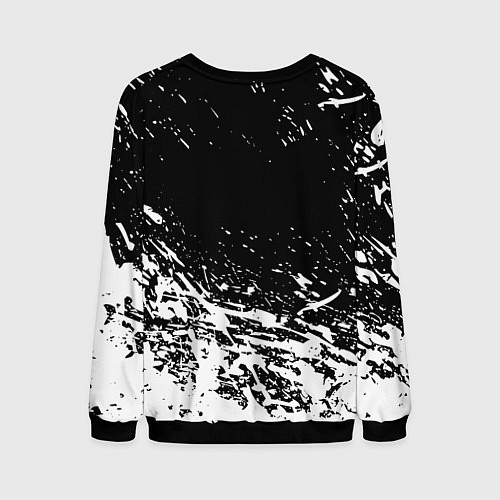 Мужской свитшот Реал Мадрид краски текстура / 3D-Черный – фото 2