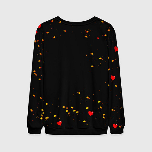 Мужской свитшот Манчестер Юнайтед пиксели / 3D-Черный – фото 2