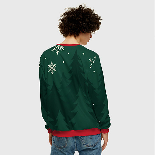 Мужской свитшот Счастья в 2026 году / 3D-Красный – фото 4