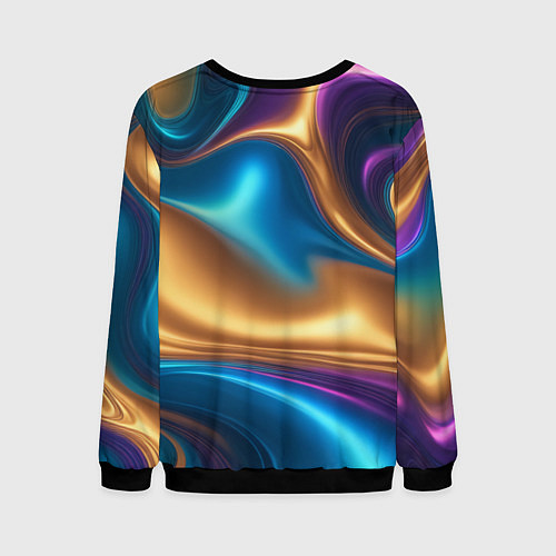 Мужской свитшот Сплавы разноцветные / 3D-Черный – фото 2