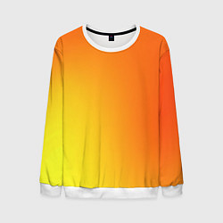 Свитшот мужской Color orange red, цвет: 3D-белый