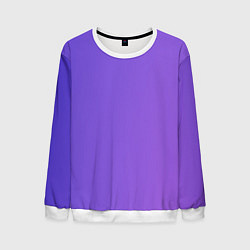 Свитшот мужской Color purple gradient, цвет: 3D-белый