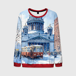 Мужской свитшот Снежный Санкт-Петербург