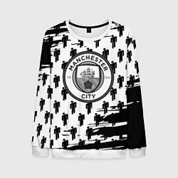 Свитшот мужской Манчестер сити краски люди, цвет: 3D-белый