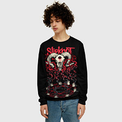 Свитшот мужской Slipknot, цвет: 3D-черный — фото 2