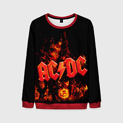 Мужской свитшот AC/DC Flame