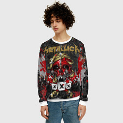 Свитшот мужской Metallica XXX, цвет: 3D-белый — фото 2