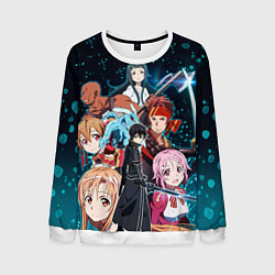 Свитшот мужской Sword Art Online, цвет: 3D-белый