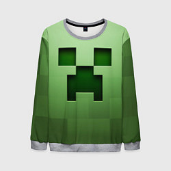 Свитшот мужской Creeper Face, цвет: 3D-меланж