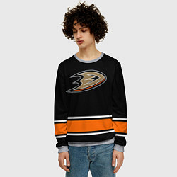 Свитшот мужской Anaheim Ducks Selanne, цвет: 3D-меланж — фото 2