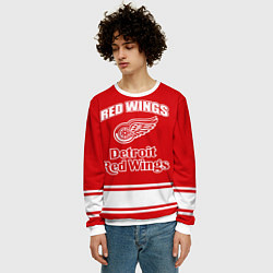 Свитшот мужской Detroit red wings, цвет: 3D-белый — фото 2