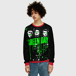 Свитшот мужской Green Day: Acid Colour, цвет: 3D-красный — фото 2