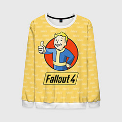 Свитшот мужской Fallout 4: Pip-Boy, цвет: 3D-белый