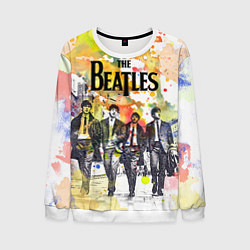 Свитшот мужской The Beatles: Colour Spray, цвет: 3D-белый